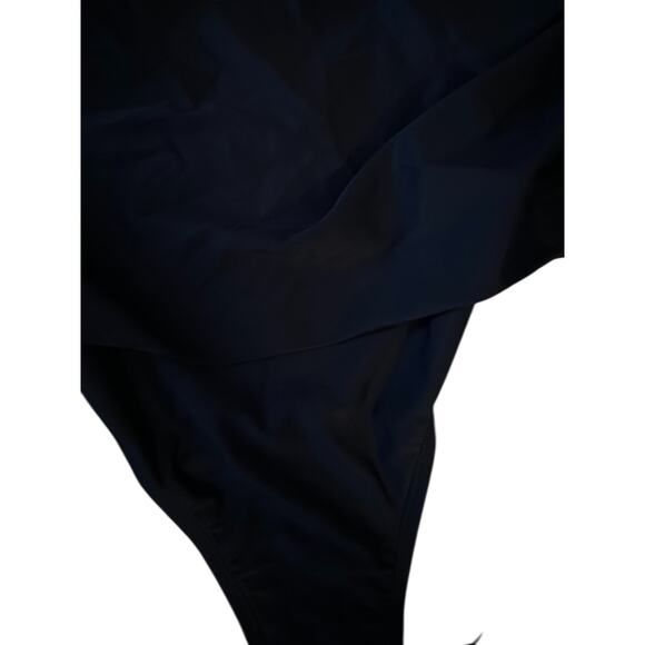 Hilor Ruched Twist Front One Piece Swimsuit Tummy Control Navy Blue Size 16 New - Picture 8 of 8